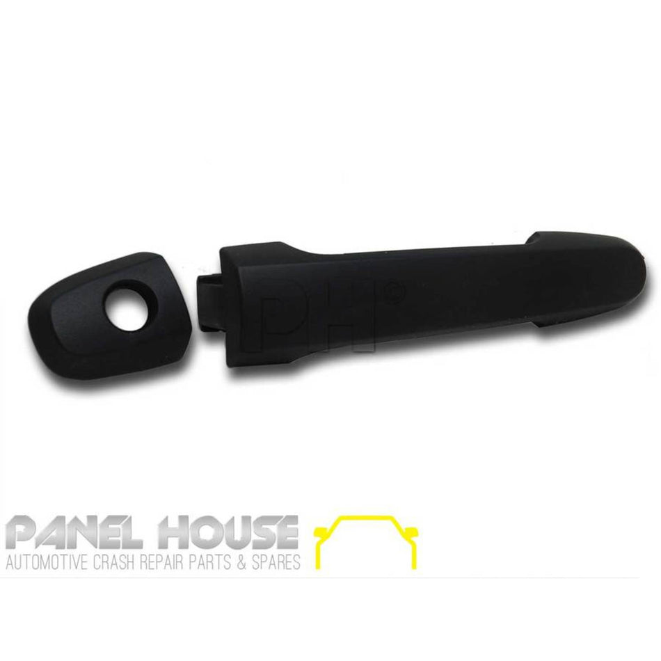 Door Handle SET x4 Front and Rear Outer Black Fits Toyota HILUX 11-14 Ute