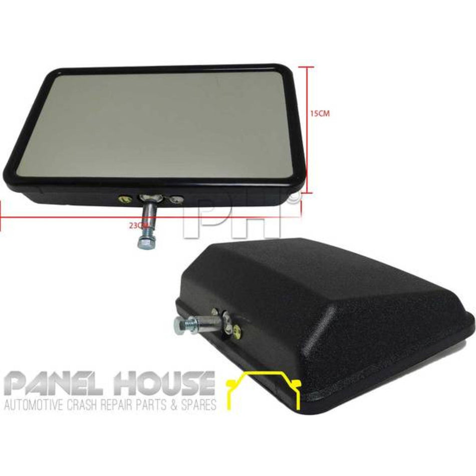 Door Mirror Heads x2 Fits Navara Triton Rodeo Bravo Courier Hilux Tray Back Ute