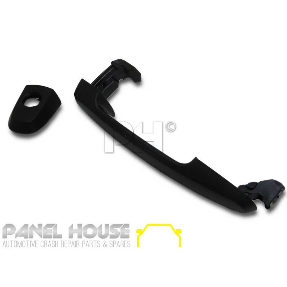 Door Handle LEFT Front Outer BLACK WITH KEYHOLE Fits Toyota HILUX 11-14 Ute