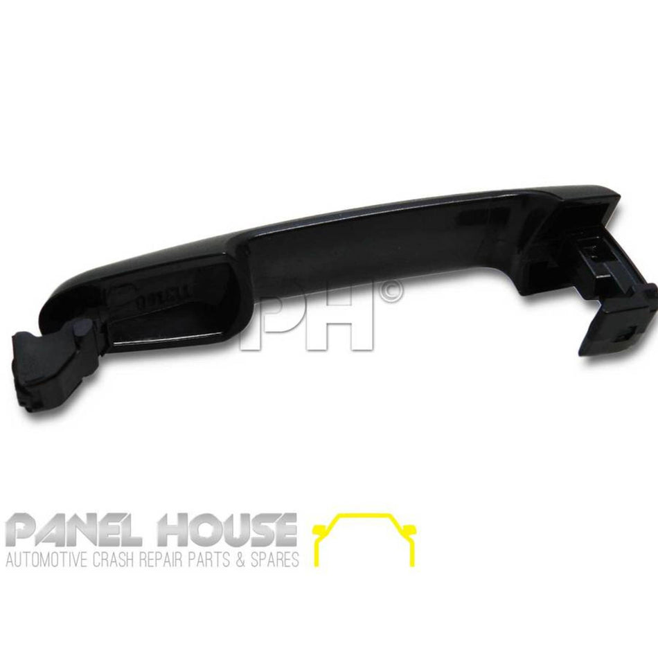 Door Handle RIGHT Rear Outer Black NO KEYHOLE TYPE Fits Toyota HILUX 11-14 Ute
