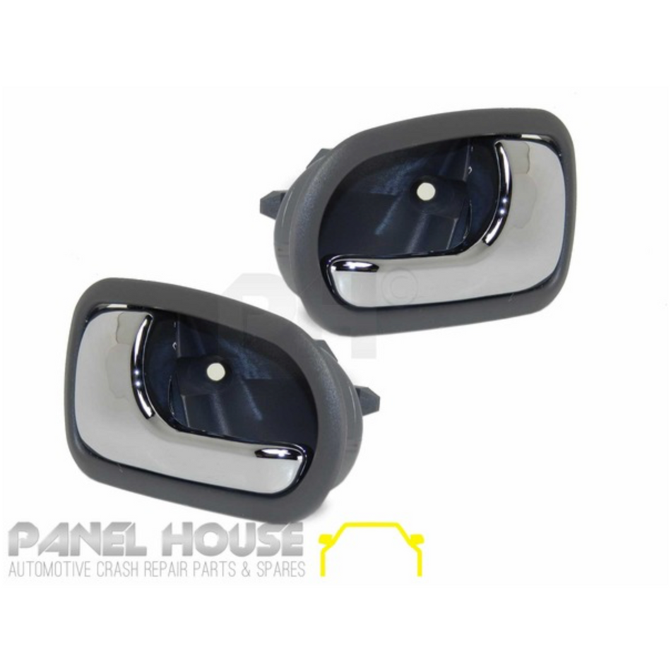 Door Handles PAIR Rear Interior Inner fits Ford Laser KN KQ Sedan 98-02