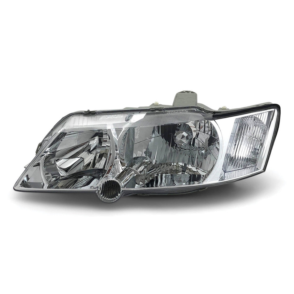 Headlight Chrome LEFT fits Holden Commodore VY 2002 - 2003 Executive Acclaim S