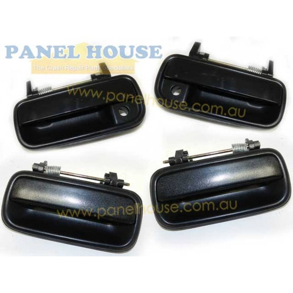 Outer Door Handle SET Black Fits Toyota Hilux Ute 1988 - 2005