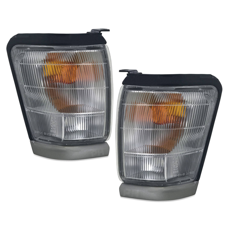 Corner Indicator Park Lights PAIR Grey Fits Toyota Hilux 4WD 1997 - 2001