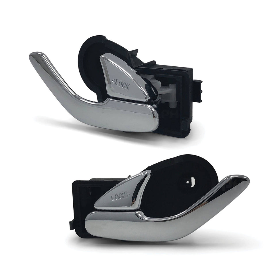 Interior Door Handles PAIR Front / Rear Chrome fits Mazda Tribute 2000 - 2007