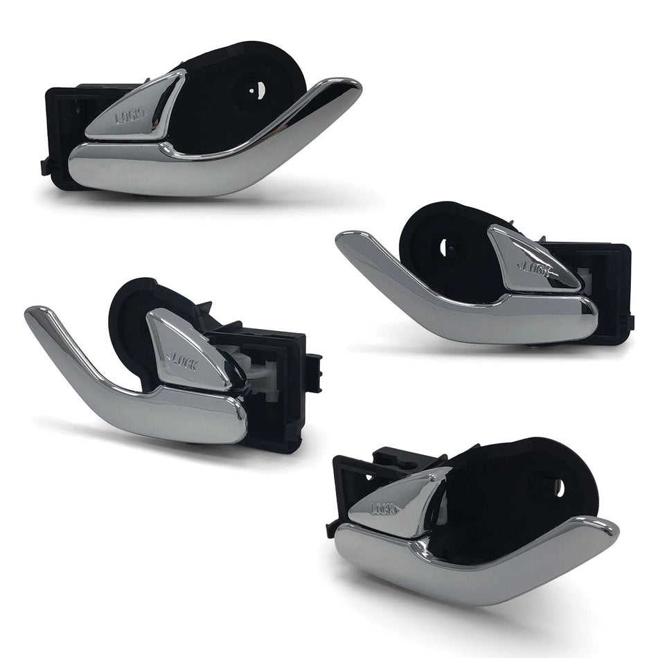 Interior Door Handle SET Front / Rear Chrome fits Mazda Tribute 2000 - 2007