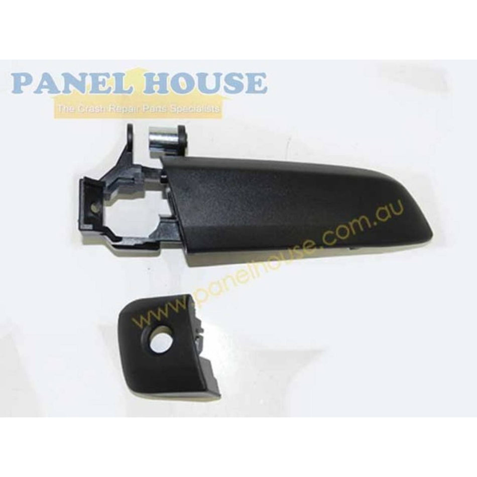 Outer Door Handles PAIR Front Black Fits Toyota Hiace 2005 - 2013