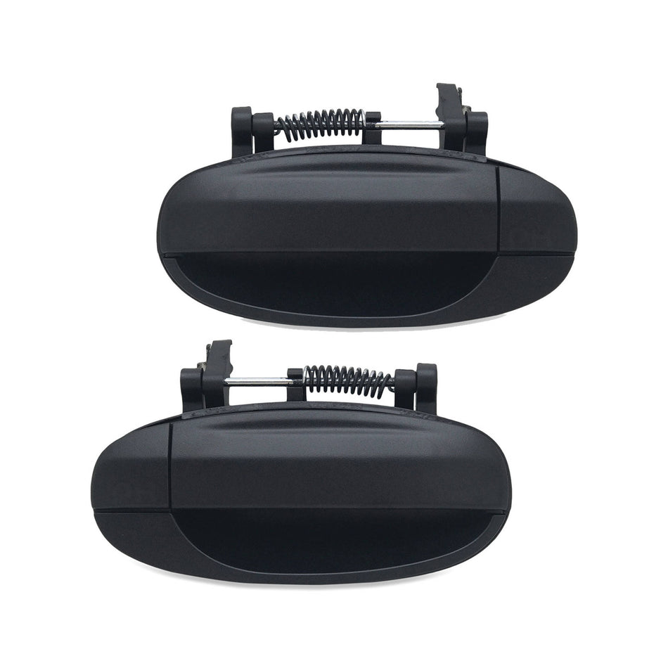 Outer Door Handles PAIR Rear Black fits Holden Barina TK Hatch 2005 - 2011