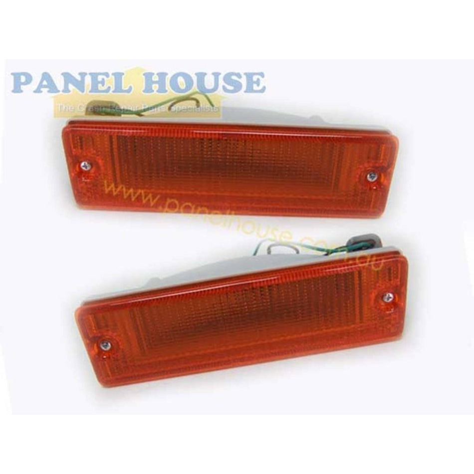 Bar Blinker Indicator Lights PAIR Fits Nissan Navara D21 King Cab 1986 - 1992