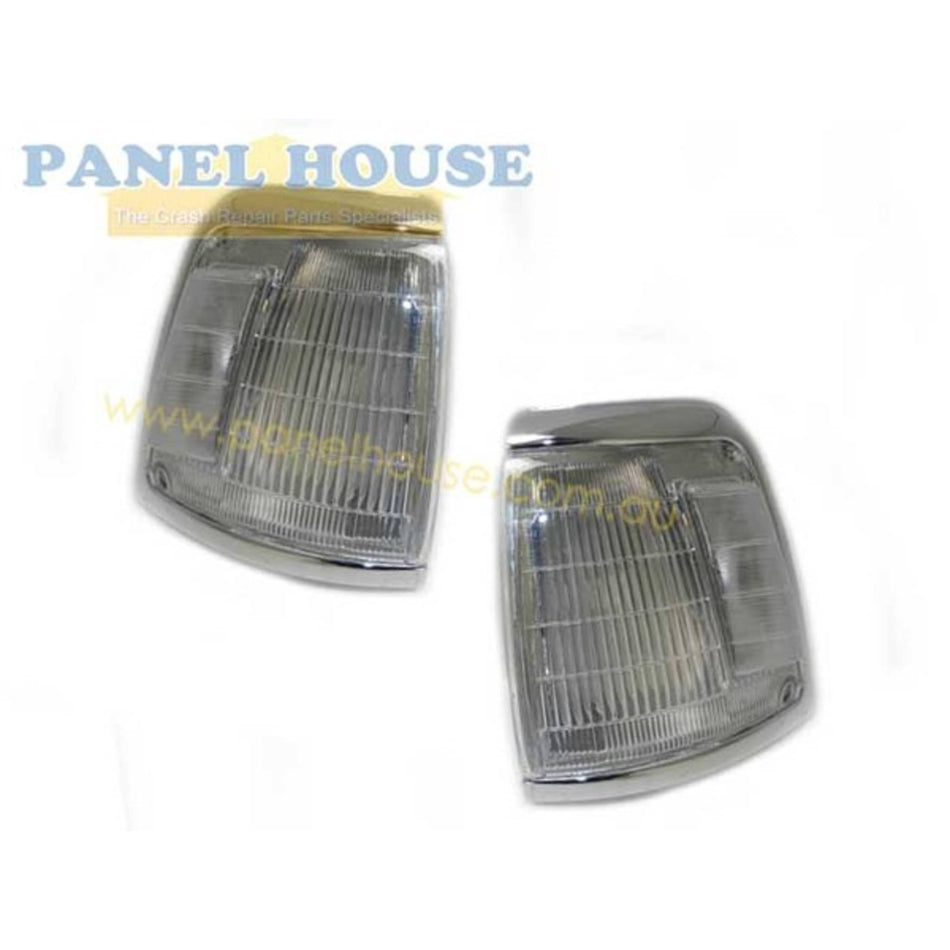 Corner Park Light PAIR Chrome Fits Toyota Hilux 2WD 1992 - 1997