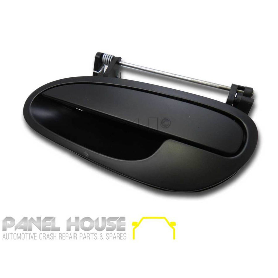 Door Handle LEFT Front Outer Black fits Holden Commodore VT VX VY VZ