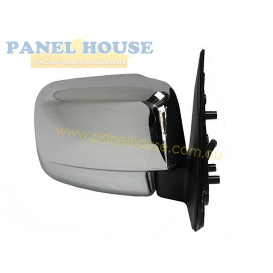 Door Mirrors PAIR Chrome Electric fits Mazda Bravo Ute B2500 B2600 99-06