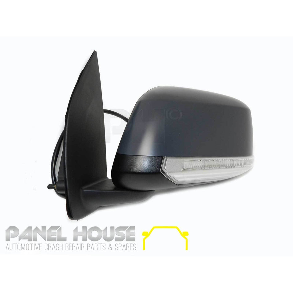 Door Mirror LEFT Primed Heated Puddle Light Fits Nissan Navara D40