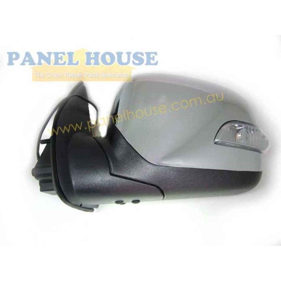 Door Mirrors PAIR Chrome Electric With Blinkers fits Holden Colorado RC 08-12