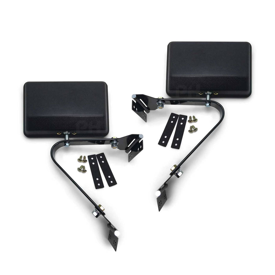 Universal Style Track Back Door Mirrors PAIR