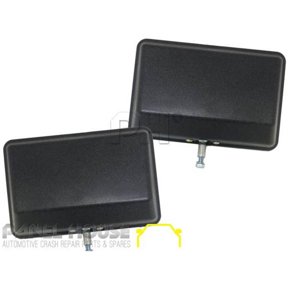 Door Mirror Heads PAIR Fits Toyota Landcruiser 70 75 78 Tray Back Ute