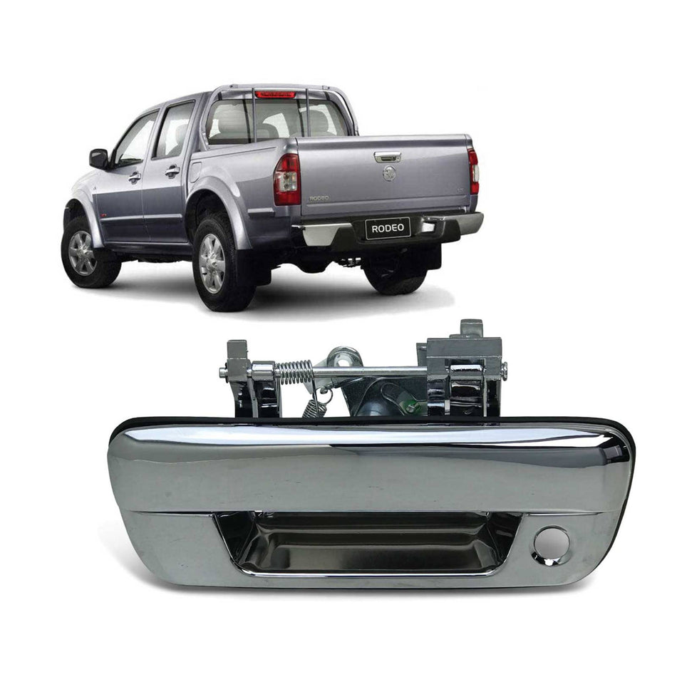 Tailgate Handle Chrome With Key Hole Fits Holden Rodeo RA 2003 - 2008