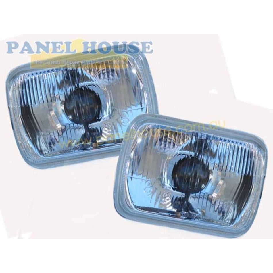 7x5 Headlights H4 Type With Park PAIR fits Mazda Bravo B2600 Ute 85-96