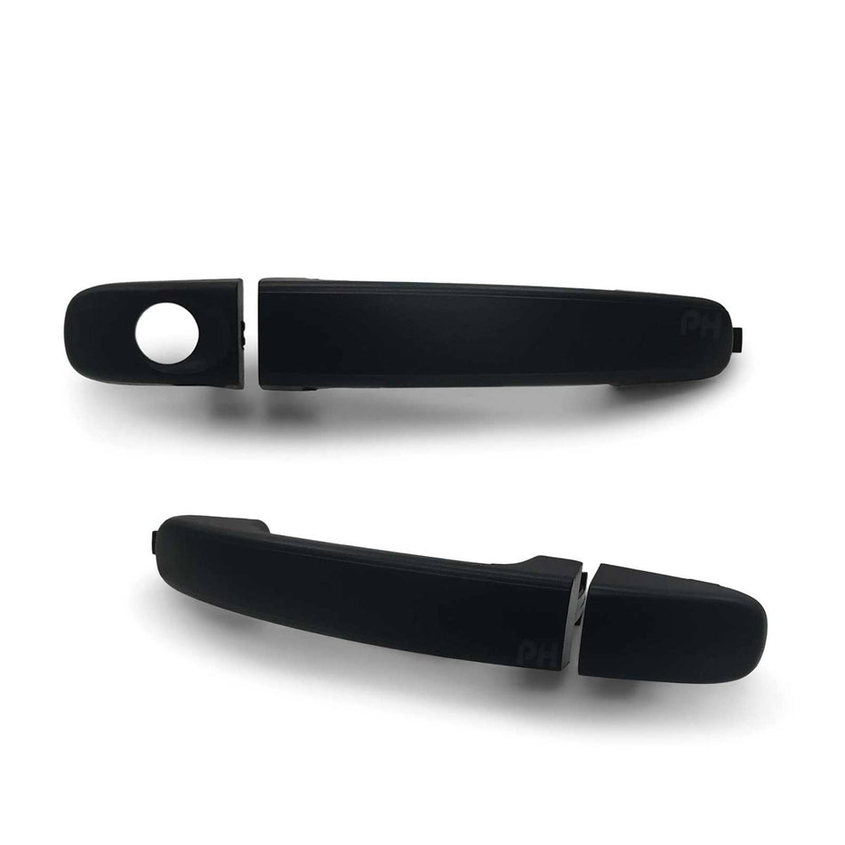 Outer Door Handles PAIR Front Black fits Mazda BT50 2011 - 2020