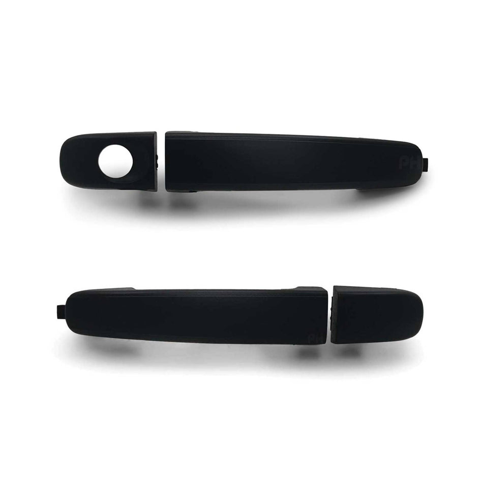 Outer Door Handles PAIR Front Black fits Mazda BT50 2011 - 2020