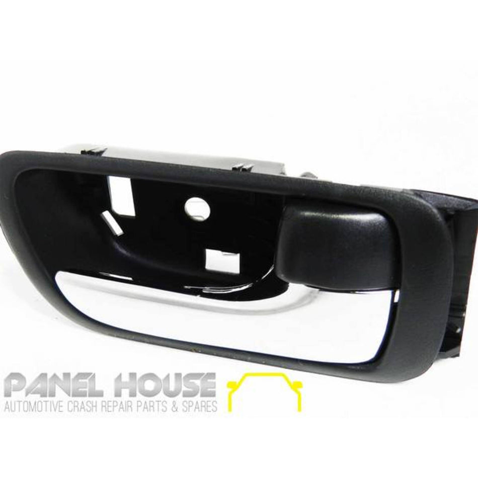 Interior Door Handles PAIR Chrome & Black Fits Toyota Camry 2002 - 2006