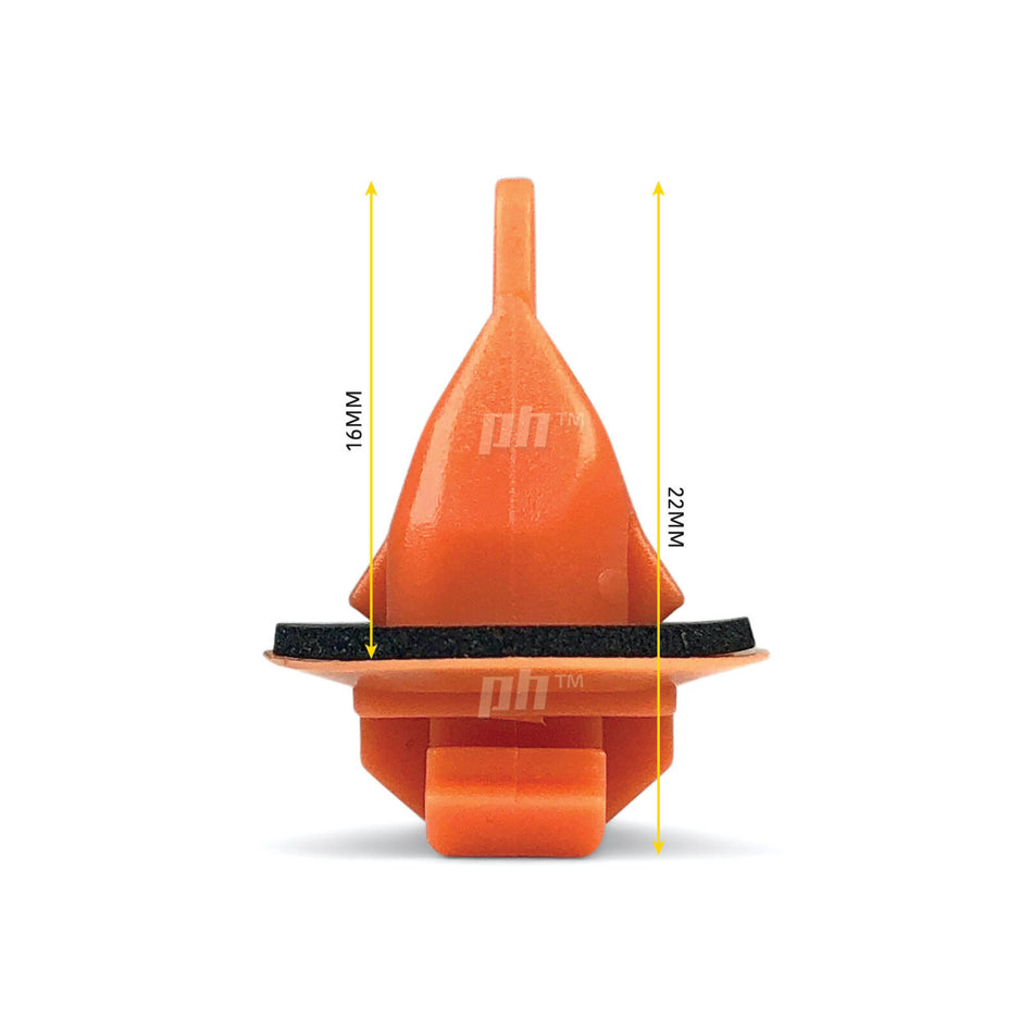 Wheel Arch Flare Mould Trim Clip ORANGE x1 fits Hilux SR5 Landcruiser Prado