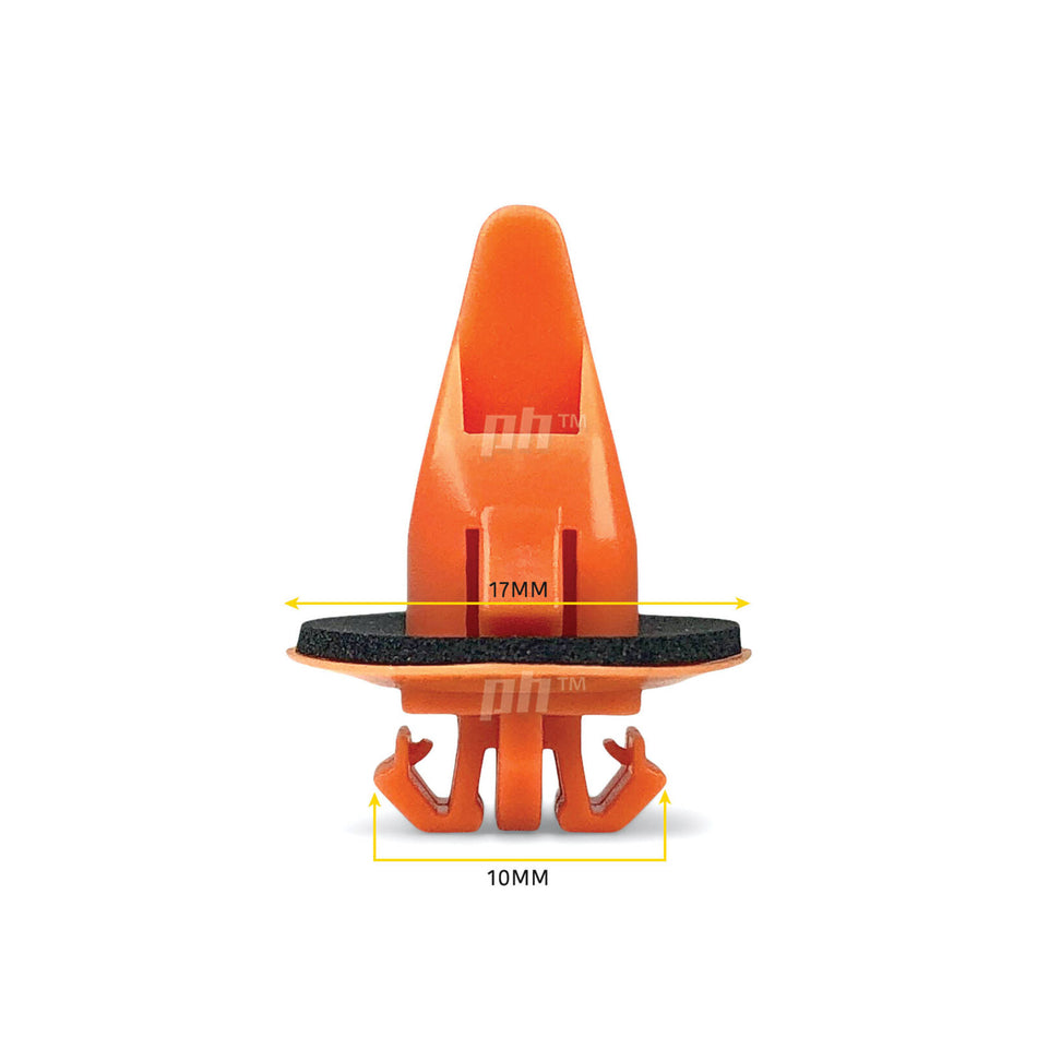 Wheel Arch Flare Mould Trim Clip ORANGE x10 fits Hilux SR5 Landcruiser Prado