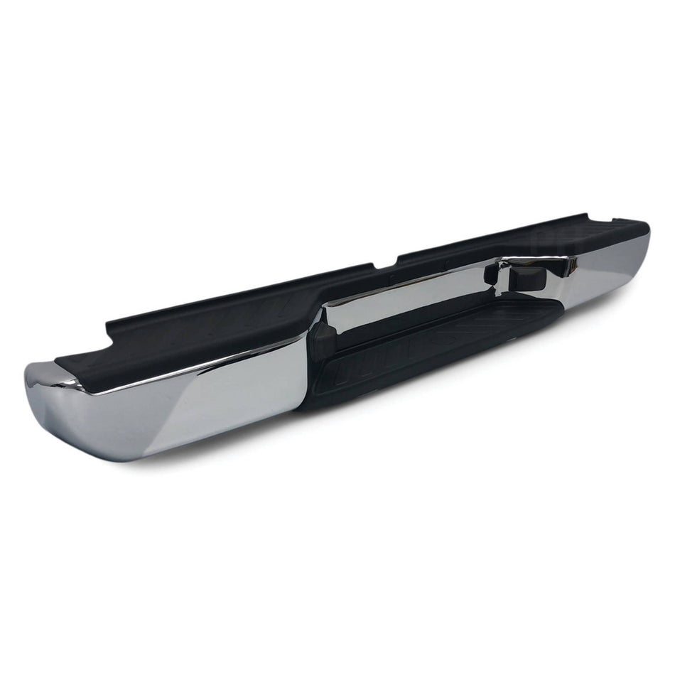 Chrome Rear Step Bumper Bar Assembly fits Nissan Navara D40 2005 -2014