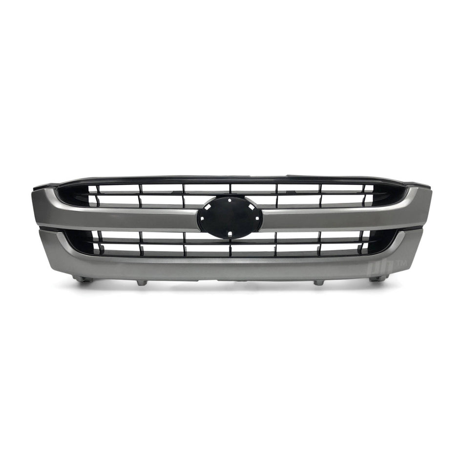 Grill Twin Bar Grey & Black Style Fits Toyota Hilux 2001 - 2005 Workmate SR SR5
