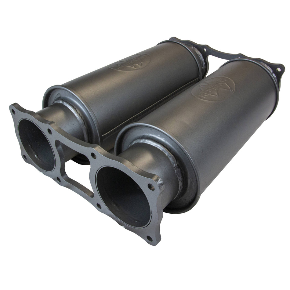 Redback Extreme Duty Twin 4" Turbo Back Exhaust with Resonator for Toyota Landcruiser 79 Series Dual Cab