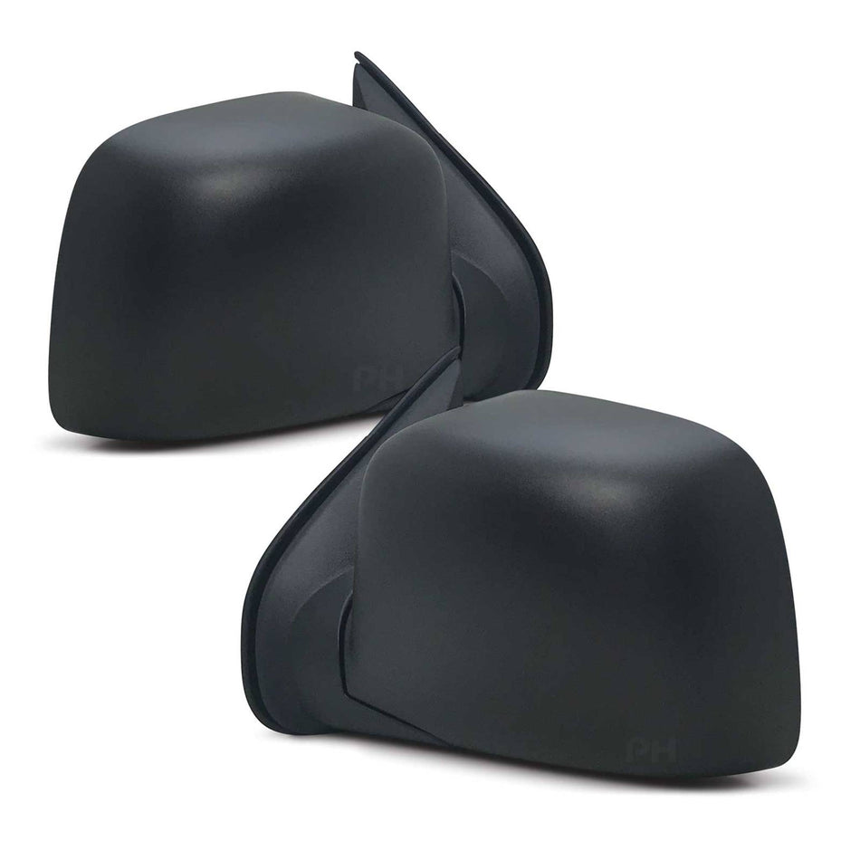 Door Mirrors Black MANUAL PAIR for Ute Rodeo Colorado DMax 1xLH 1xRH