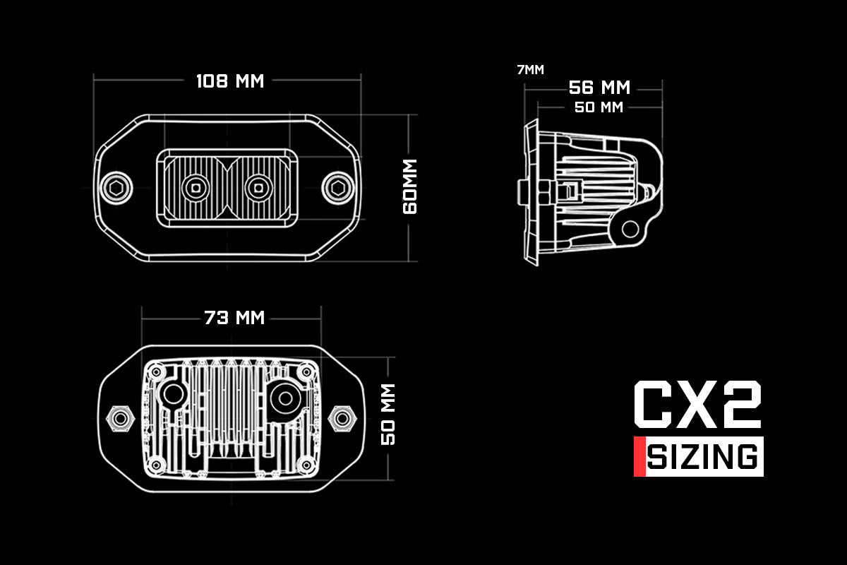 ALTIQ™ - CX2 Scene Flush Mount - LED Work Light - 4x4 Offroad Centre
