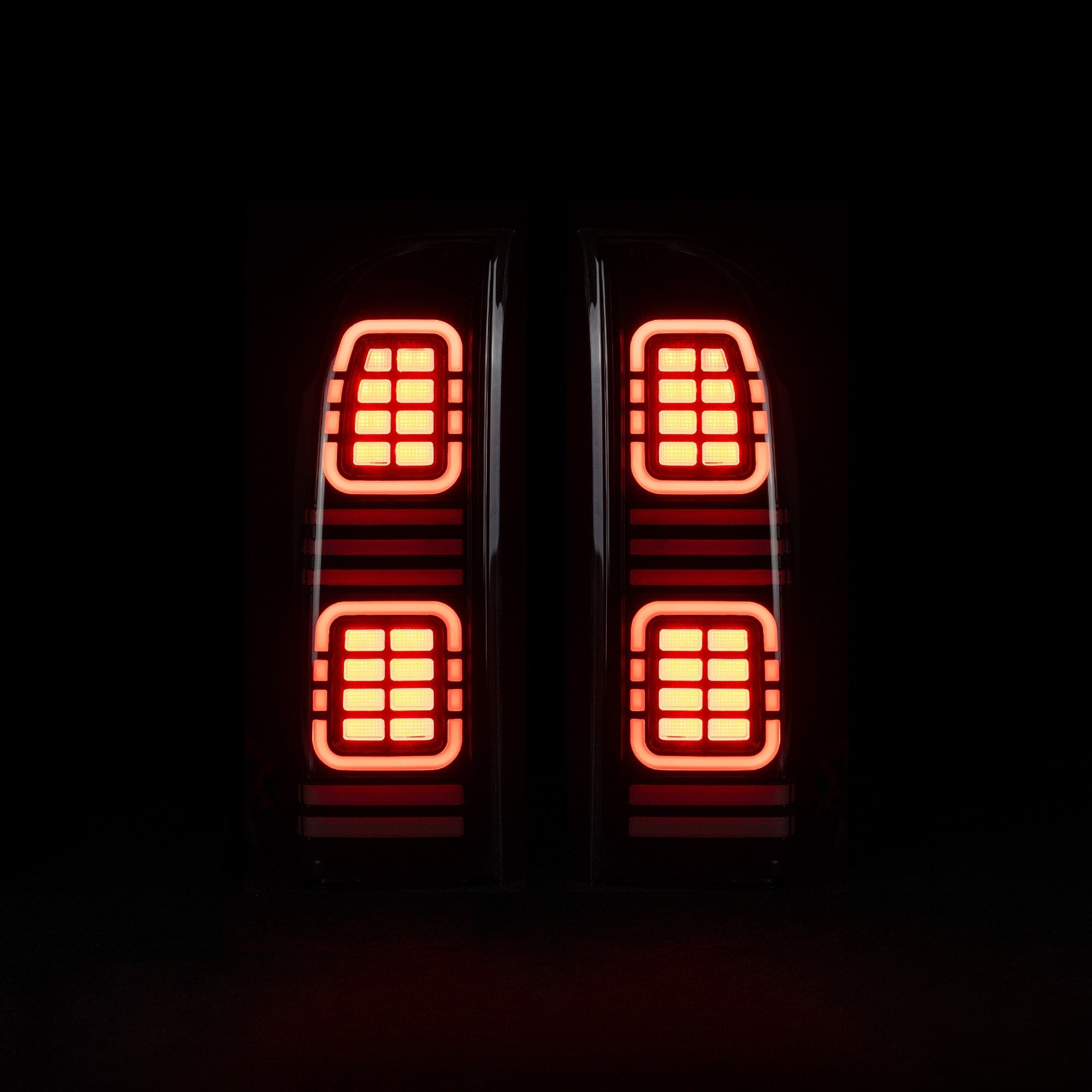Blacked Out LED Tail Lights for Nissan GU Patrol Y61 2006 - 2016 - Bushdoof Lighting