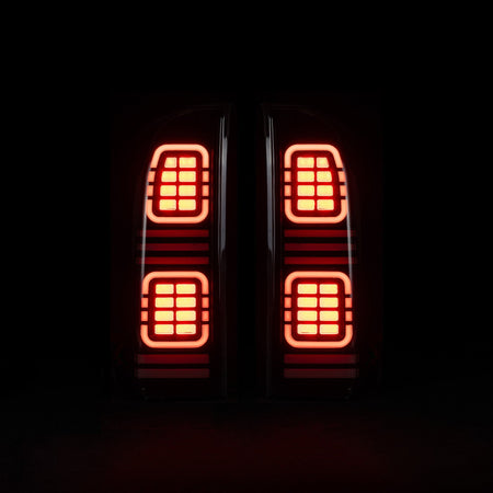 Blacked Out LED Tail Lights for Nissan GU Patrol Y61 2006 - 2016 - Bushdoof Lighting