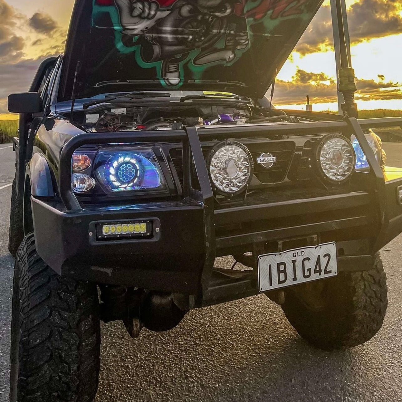 Bushdoof - Nissan Patrol S1 - 3 Bi - LED Projector Headlights - 4X4OC™ | 4x4 Offroad Centre