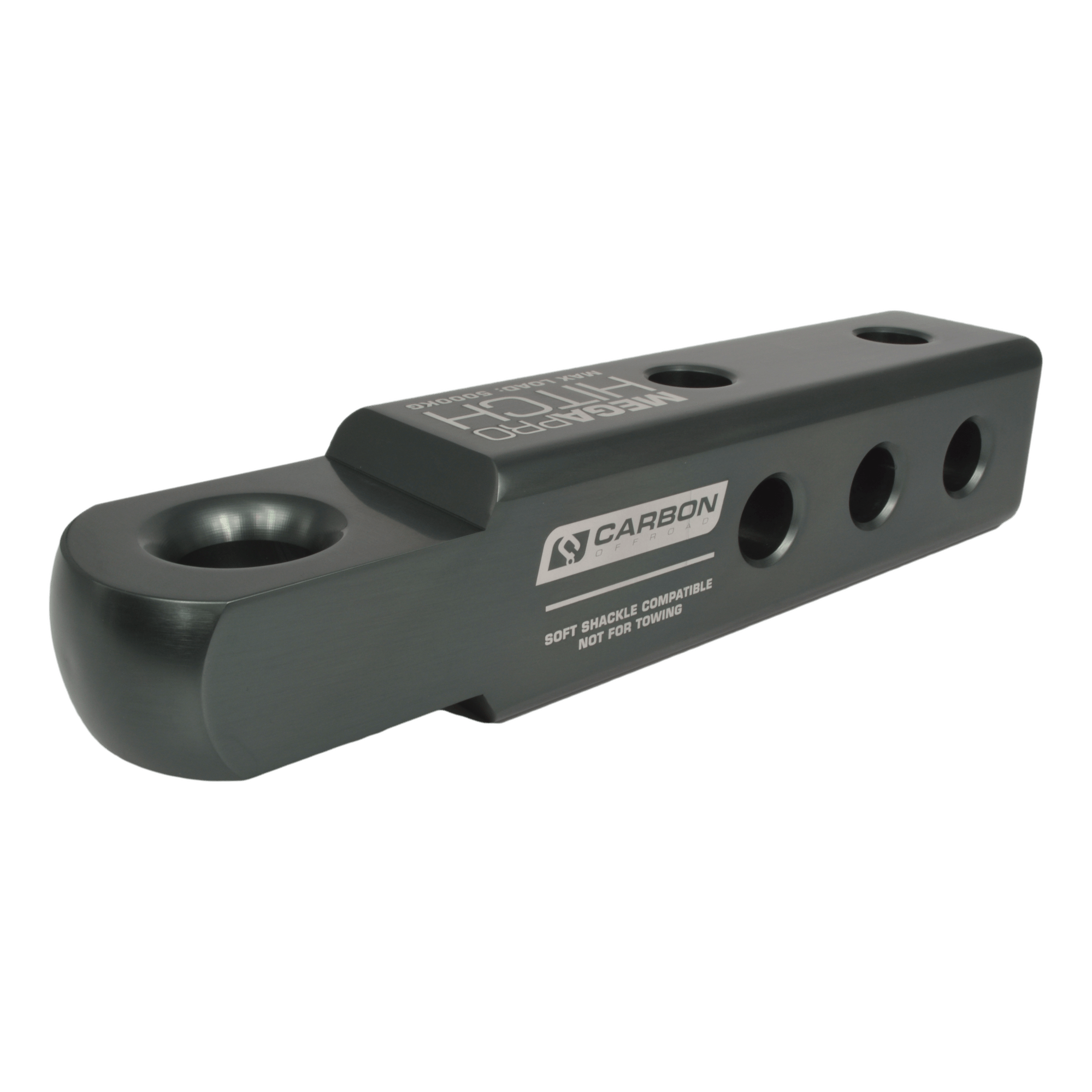 Carbon Offroad - MegaPro 5000kg 50mm tow bar mounted soft shackle compatible recovery hitch - 4X4OC™ | 4x4 Offroad Centre