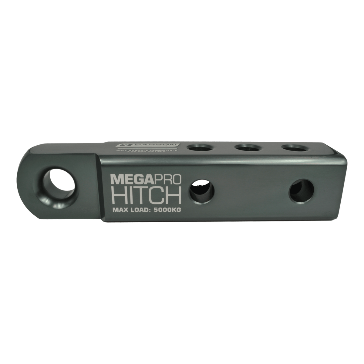 Carbon Offroad - MegaPro 5000kg 50mm tow bar mounted soft shackle compatible recovery hitch - 4X4OC™ | 4x4 Offroad Centre