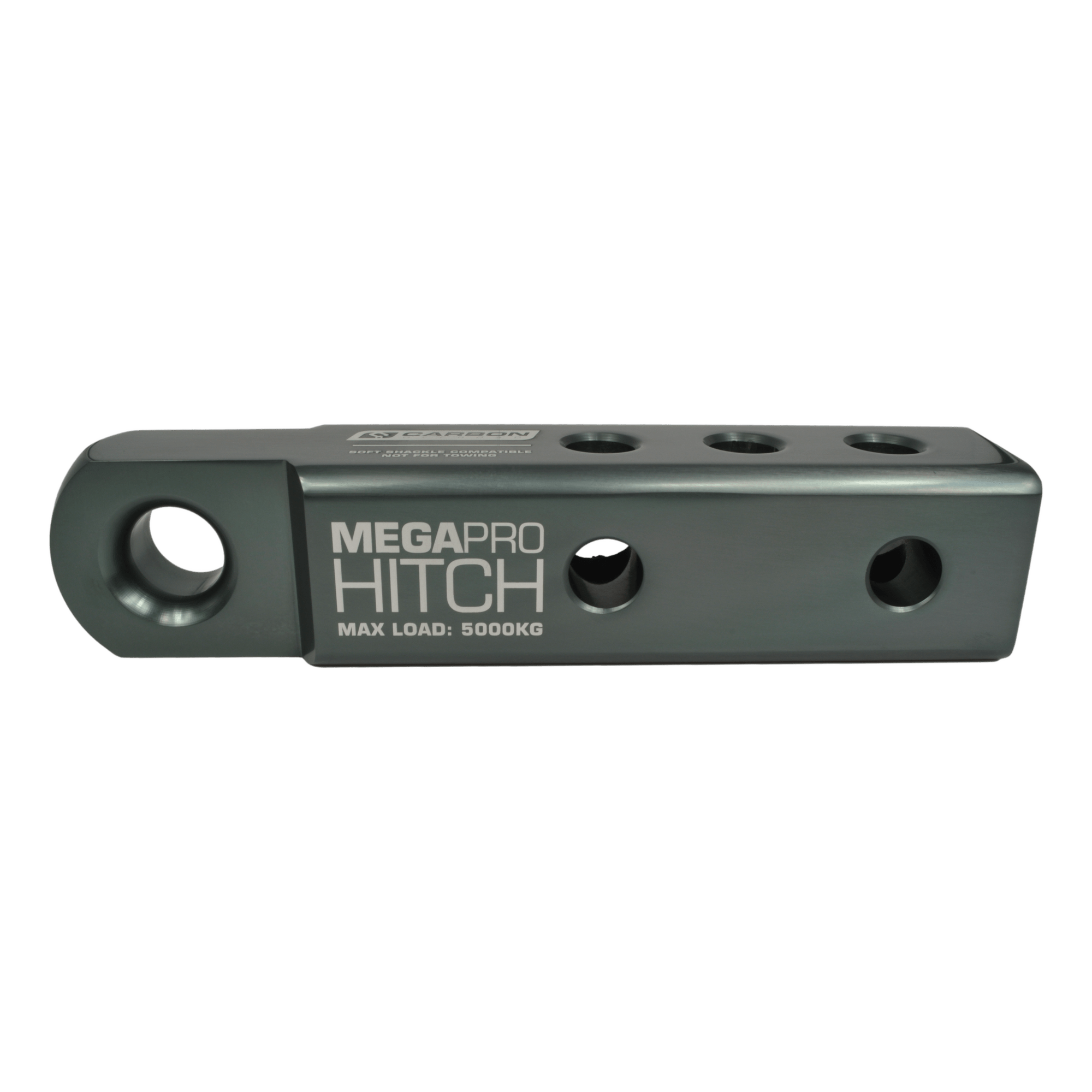 Carbon Offroad - MegaPro 5000kg 50mm tow bar mounted soft shackle compatible recovery hitch - 4X4OC™ | 4x4 Offroad Centre