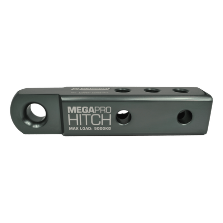 Carbon Offroad - MegaPro 5000kg 50mm tow bar mounted soft shackle compatible recovery hitch - 4X4OC™ | 4x4 Offroad Centre