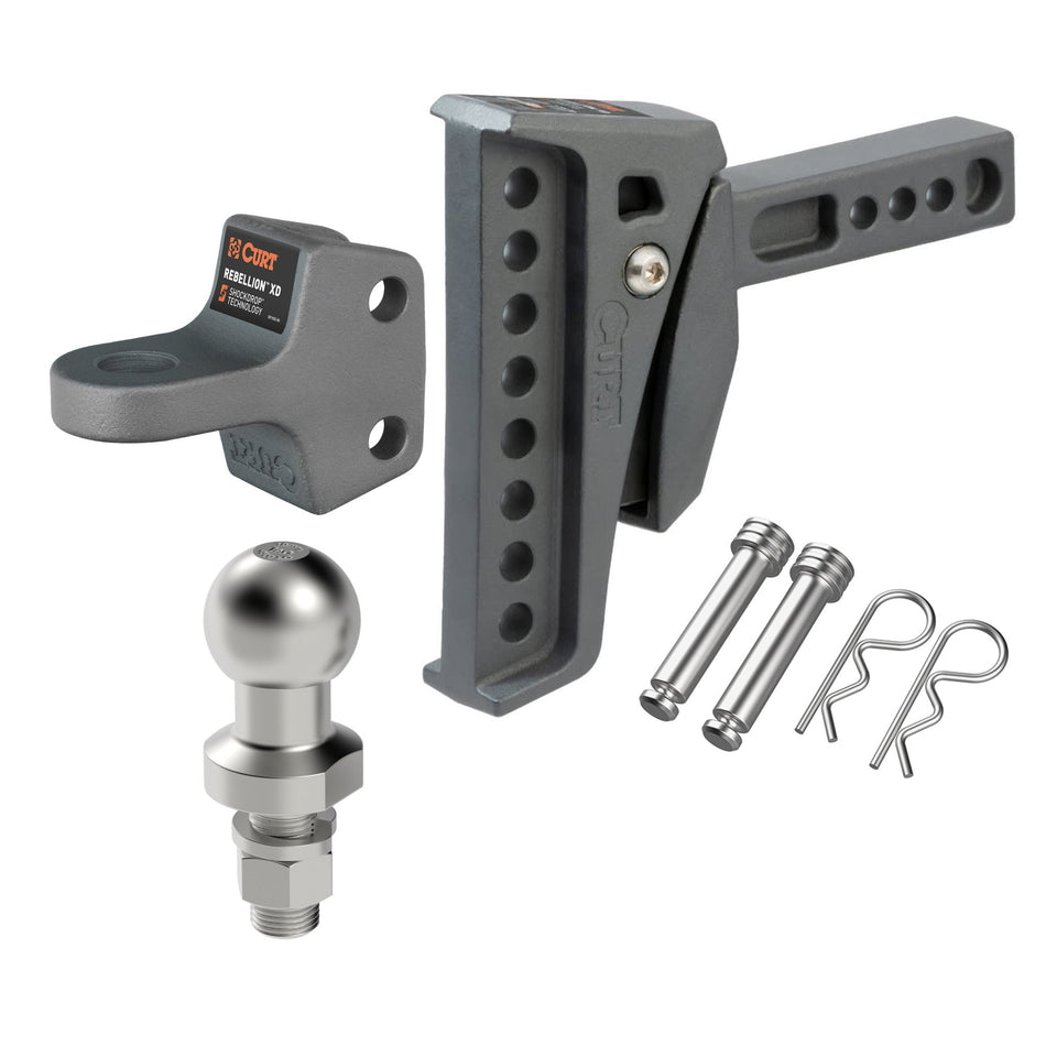 CURT - CURT Rebellion XD ShockDrop Ball Mount Kit - 4x4 Offroad Centre