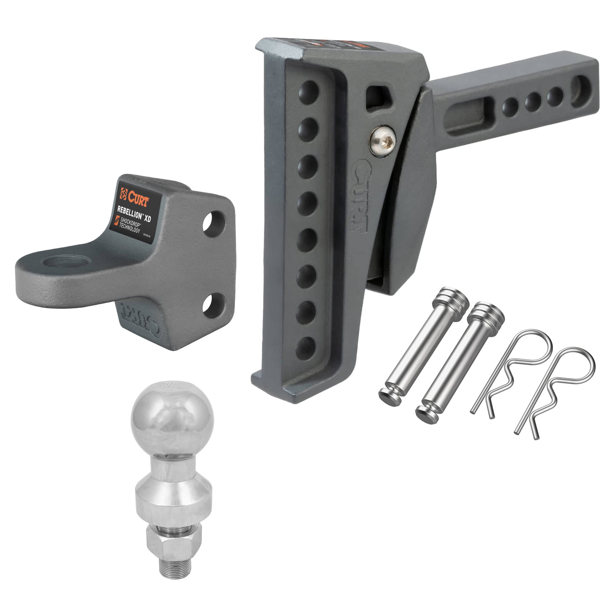 CURT - CURT Rebellion XD ShockDrop Ball Mount Kit - 4x4 Offroad Centre