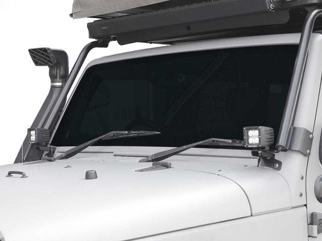 Front Runner - Jeep Wrangler JK/JKU Windshield Spot Light Brackets - by Front Runner - 4X4OC™ | 4x4 Offroad Centre