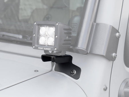 Front Runner - Jeep Wrangler JK/JKU Windshield Spot Light Brackets - by Front Runner - 4X4OC™ | 4x4 Offroad Centre