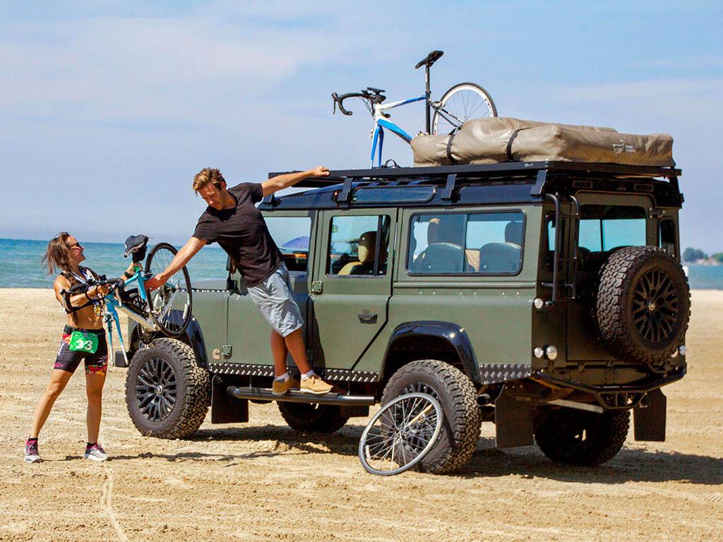 Front Runner - Land Rover Defender 110 (1983 - 2016) Slimline II Roof Rack Kit - by Front Runner - 4X4OC™ | 4x4 Offroad Centre