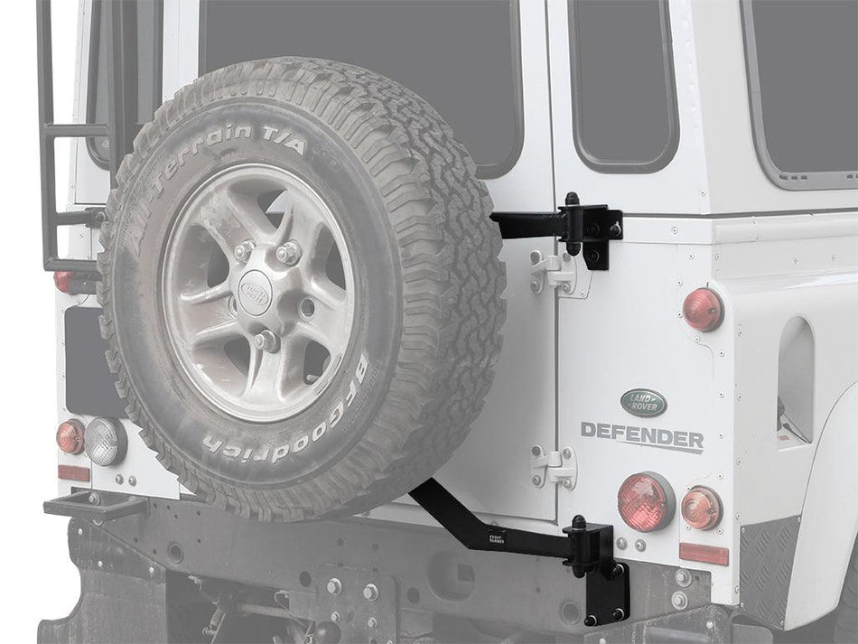 Front Runner - Land Rover Defender 90/110 (1983 - 2016) Station Wagon Spare Wheel Carrier - by Front Runner - 4X4OC™ | 4x4 Offroad Centre