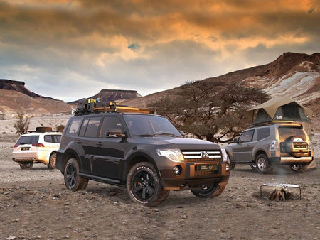 Front Runner - Mitsubishi Pajero LWB (1991 - 1999) Slimline II Roof Rack Kit - by Front Runner - 4X4OC™ | 4x4 Offroad Centre