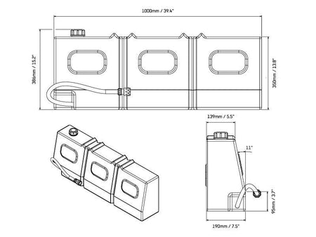 Front Runner - Slanted Water Tank - by Front Runner - 4X4OC™ | 4x4 Offroad Centre
