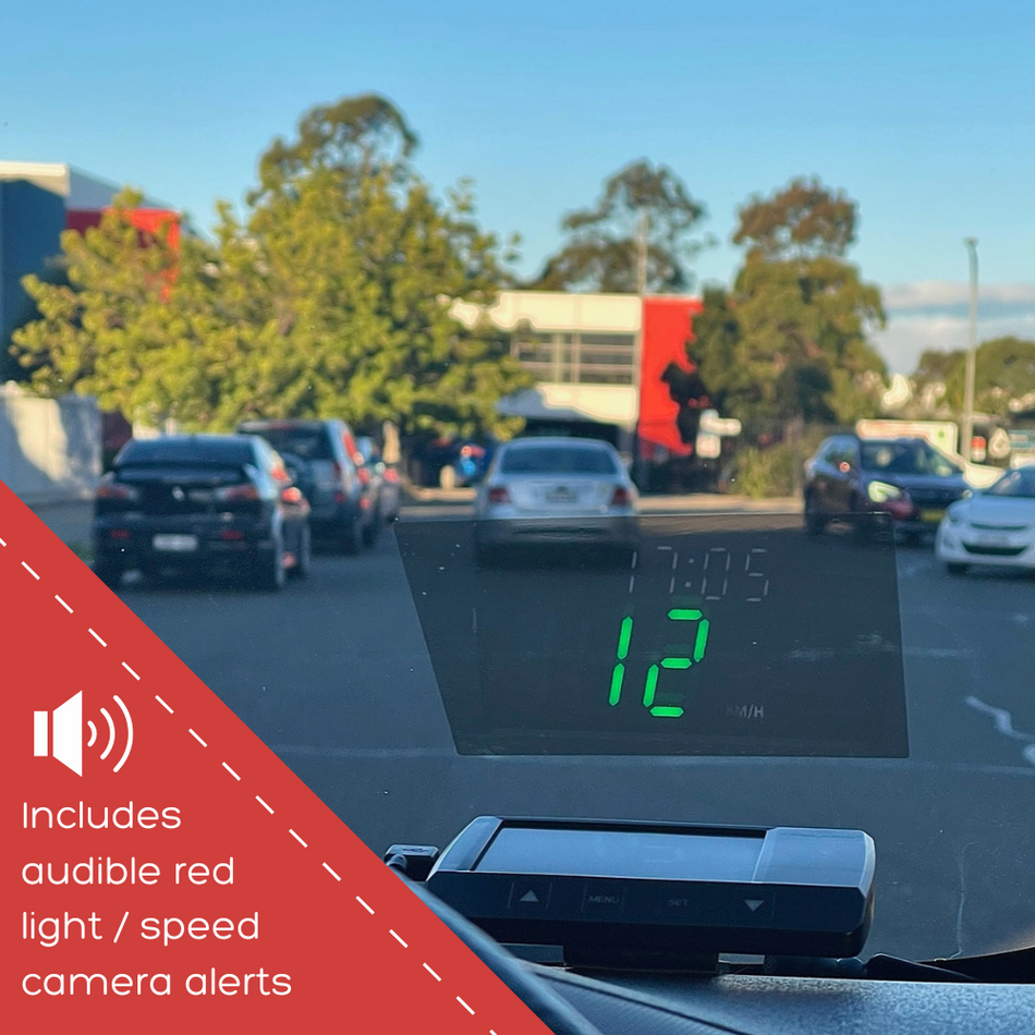 Head Up Display With Speed Camera Alerts