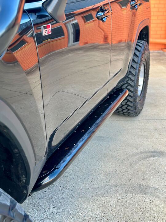 Toyota LandCruiser 300 Series ANGLED Rock Sliders / Side Steps