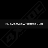 NOC Windscreen Banner | Navara Owners Club